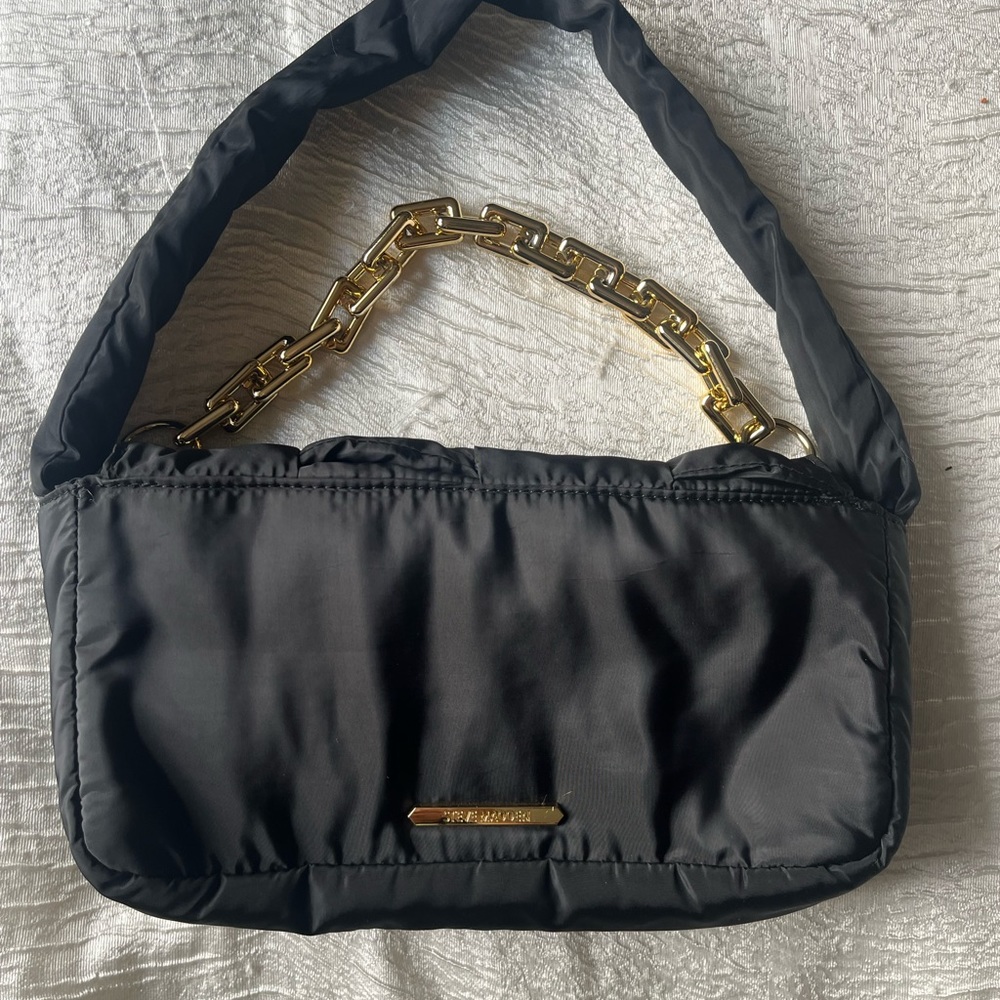 Black Steve Madden Puffer Handbag